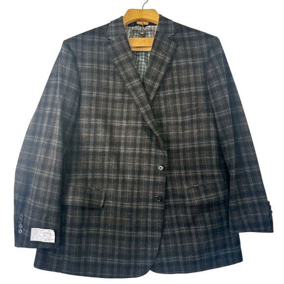 Tom James Other - TOM JAMES RC Men's Bespoke Wool Blazer Sport Coat Suit Jacket Brown Size 50 USA